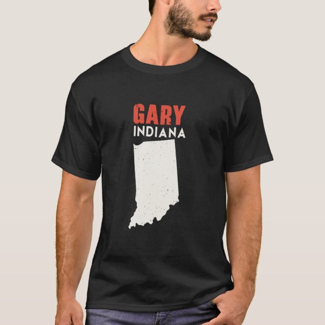 Gary Indiana USA Staat America Travel Indianan T-Shirt (Vorderseite)