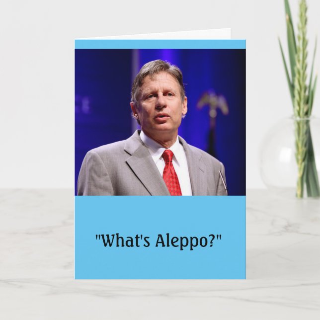 Gary Johnson Birthday Card Karte (Vorderseite)
