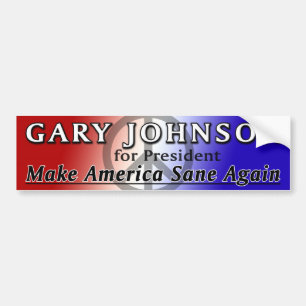 Gary Johnson für Präsidenten Autoaufkleber