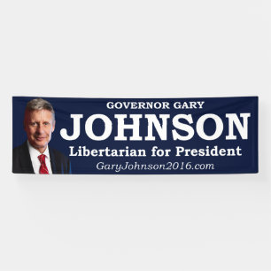 Gary Johnson für Präsidenten Banner