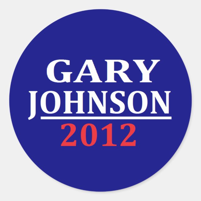 Gary Johnson Stickers (Vorderseite)