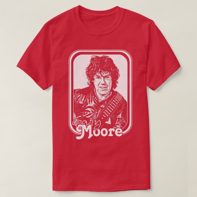 Gary Moore Retro Style Lüfterdesign T-Shirt (Design vorne)