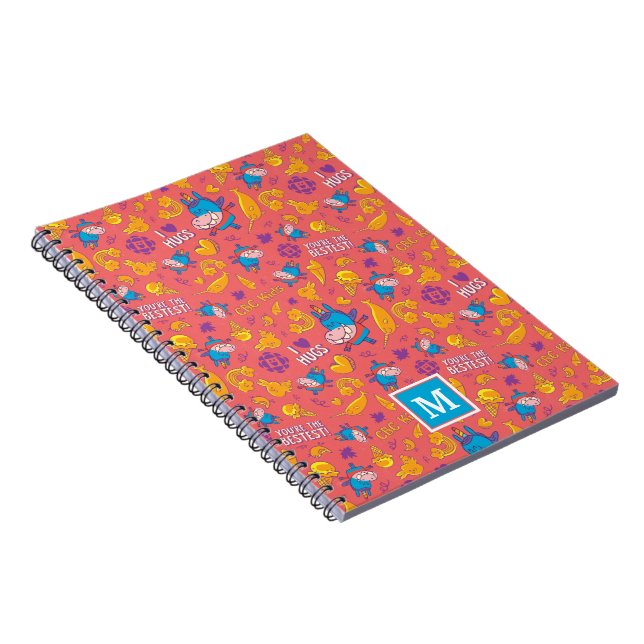 Gary Pattern Monogram-Notebook Notizblock (Rechte Seite)