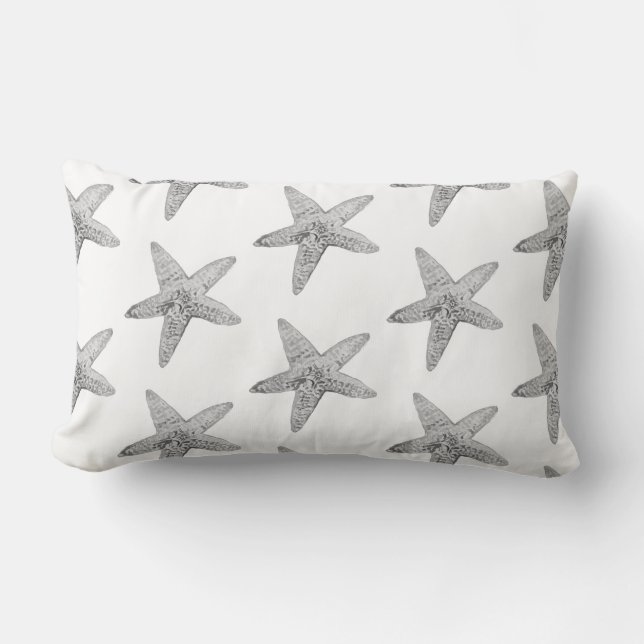 Gary Starfish Beach Pattern Pillow Lendenkissen (Vorderseite)