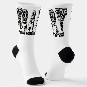 "Garys Name in einem Dimensionscheck" Socken