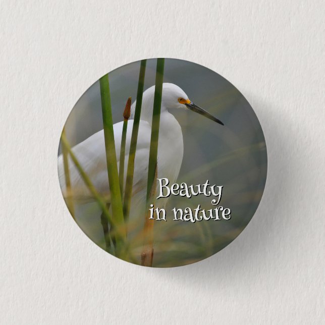 Garza blanca button (Vorderseite)