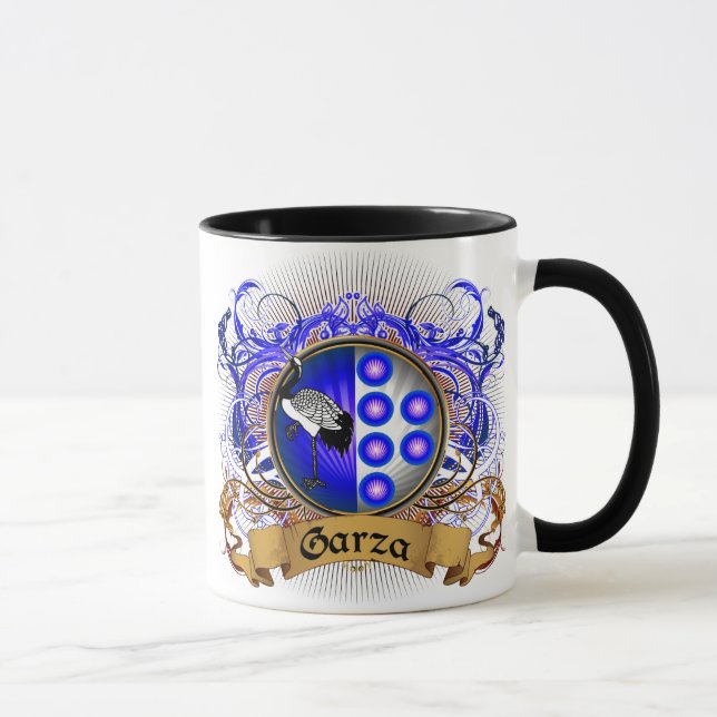 Garza Familienwappen Tasse (Rechts)