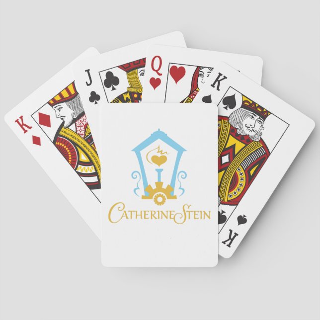 Gas-Lampen-Logo-Spielkarten Catherine Stein Spielkarten (Rückseite)