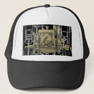 Gas-Motor Wisconsin-BewegungsMilwaukee Wisconsin X Truckerkappe