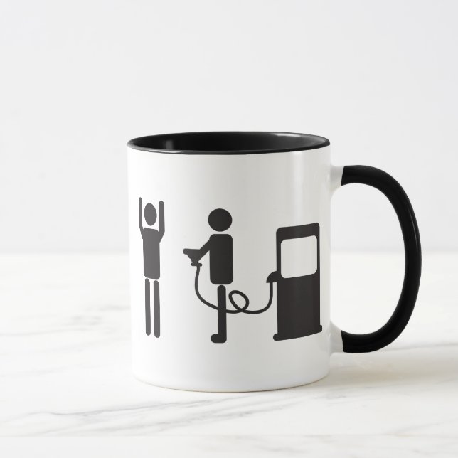 Gas-Pumpen-Raub Tasse (Rechts)