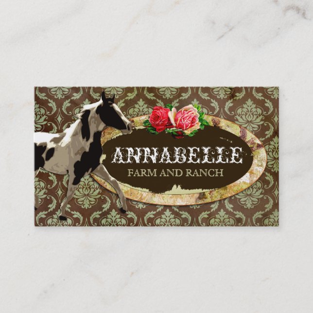 GASCHROMATOGRAPHIE | "AnnaBelles" Pferderanch Visitenkarte (Vorderseite)