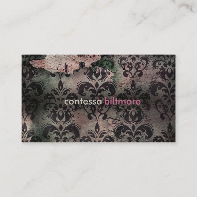 GASCHROMATOGRAPHIE, die Contessa | Rosa | Visitenkarte (Vorderseite)