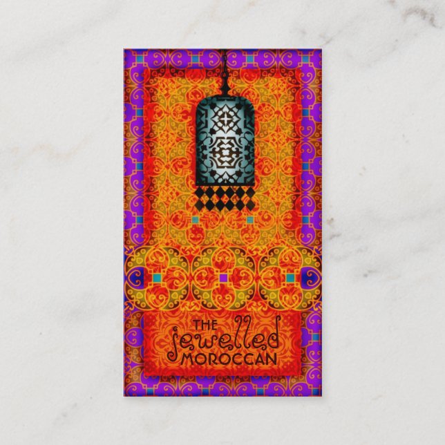 GASCHROMATOGRAPHIE | exotischer Jewelled Visitenkarte (Vorderseite)