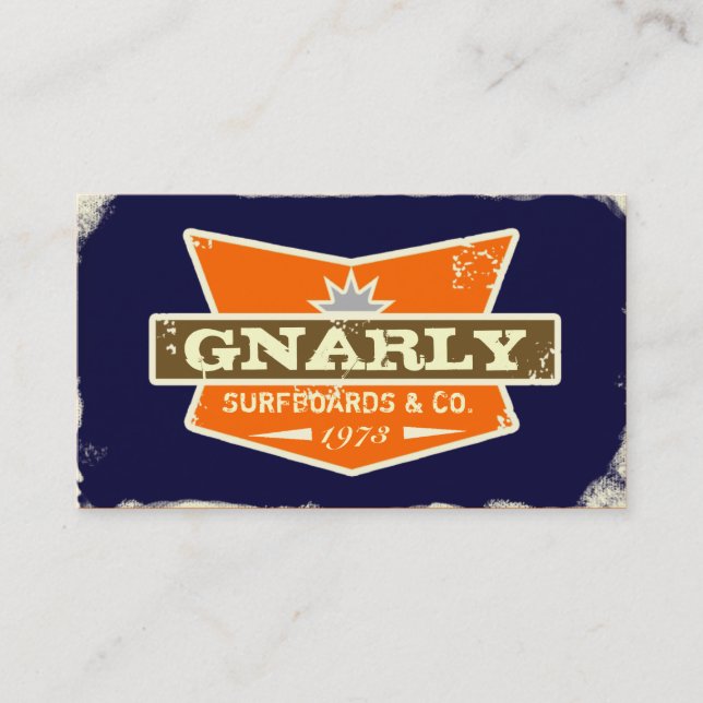 GASCHROMATOGRAPHIE | Gnarly Orange Marine-| Visitenkarte (Vorderseite)