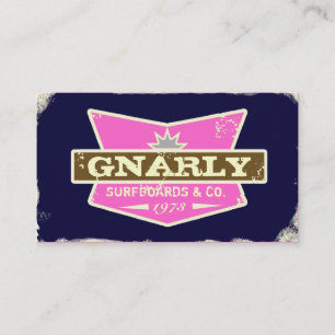 GASCHROMATOGRAPHIE Gnarly von Natur aus Rosa Visitenkarte