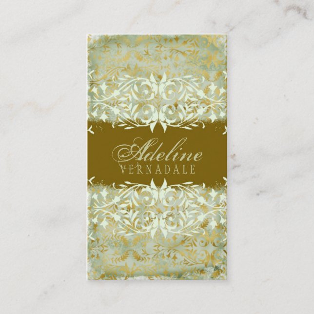 GASCHROMATOGRAPHIE | Vintages Melone-Gold Visitenkarte (Vorderseite)