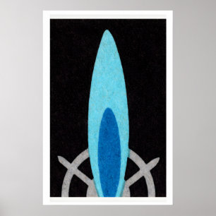 Gasflamme - Matchbox-Druck - Ästhetische Wandkunst Poster