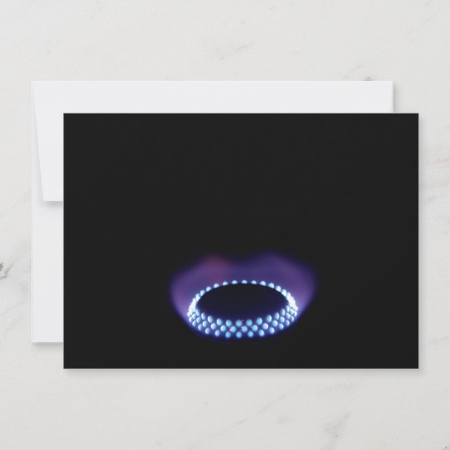 Gasflammkarte (Vorderseite)