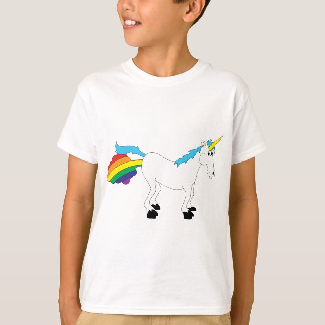 Gashaltiges Einhorn T-Shirt (Vorderseite)