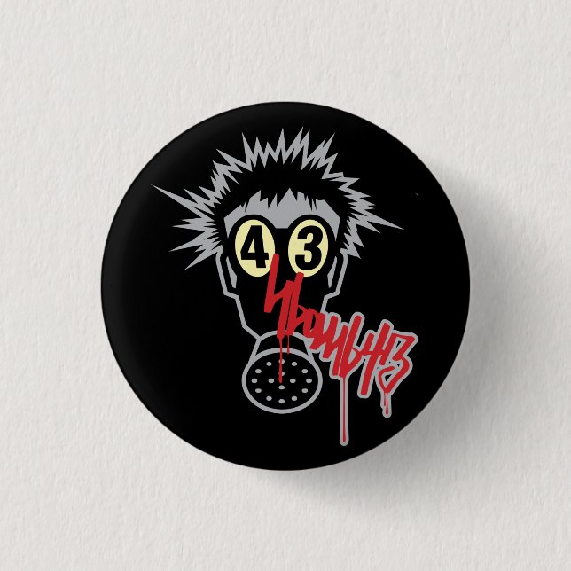 Gasmask Button (Vorderseite)