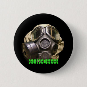 gasmask Knopf Button