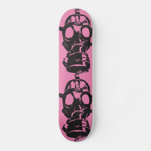 GASMASK PINK SKATEBOARD