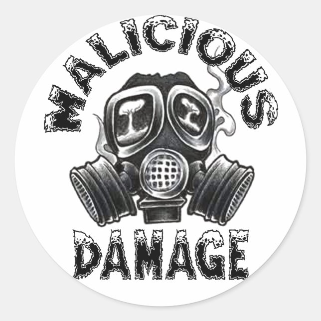 GASMASK STICKER (Vorderseite)