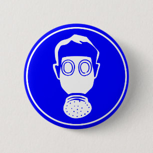 Gasmaske Button