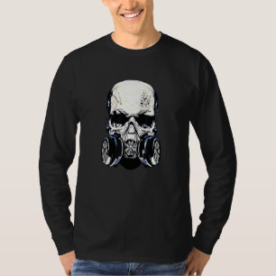 Gasmaske Frauen Mann Design Gasmaske T-Shirt