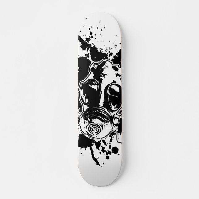 Gasmaske-Plattform Skateboard (Vorne)