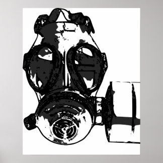 Gasmaske-Poster Poster