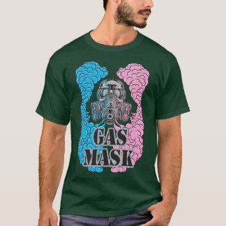 Gasmaske und Rauch T-Shirt