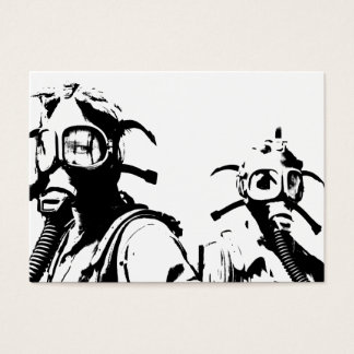 Gasmasken in Schwarz