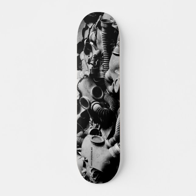 Gasmasken Skateboard (Vorne)