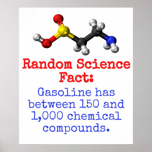 Gasoline Has Between - Science Fact Poster (Vorne)