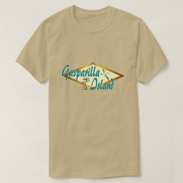 Gasparilla Insel-Florida-Strandentwurf T-Shirt (Design vorne)