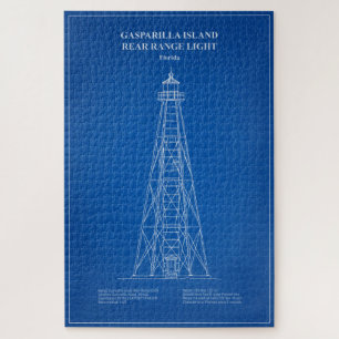 Gasparilla Island Rear Range Light - Florida - AD