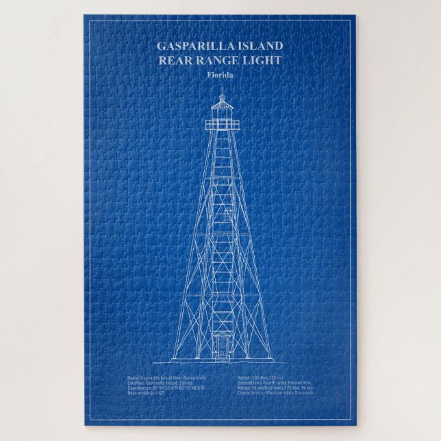 Gasparilla Island Rear Range Light - Florida - AD (Vertikal)