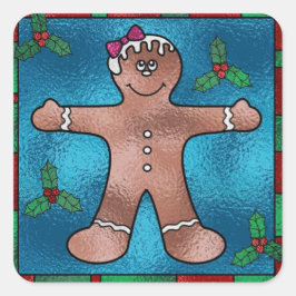 Gaspedal Quadratischer Aufkleber