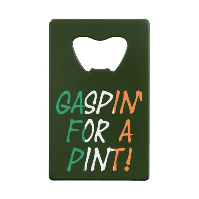 Gaspin für einen Pint-Overlay-Bot Geldbeutel Flaschenöffner (Vorderseite)
