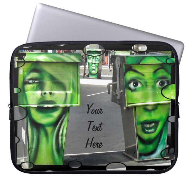 Gaspumpen Laptopschutzhülle (Vorderseite)