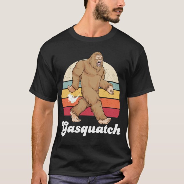 Gasquatch Funny Bigfoot Farting Gassy Sasquatch Fa T-Shirt (Vorderseite)