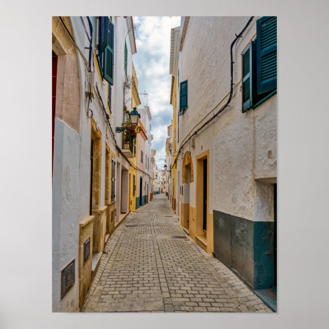 Gasse Ciutadella - Menorca, Spanien Poster (Vorne)