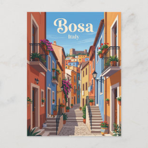 Gasse in Bosa, Italien Italien Postkarte