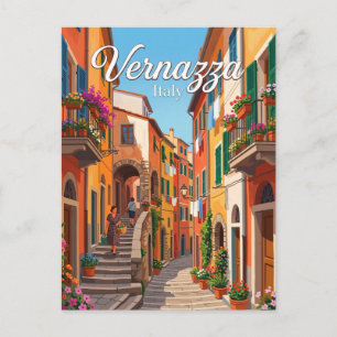 Gasse in Vernazza Italien Postkarte