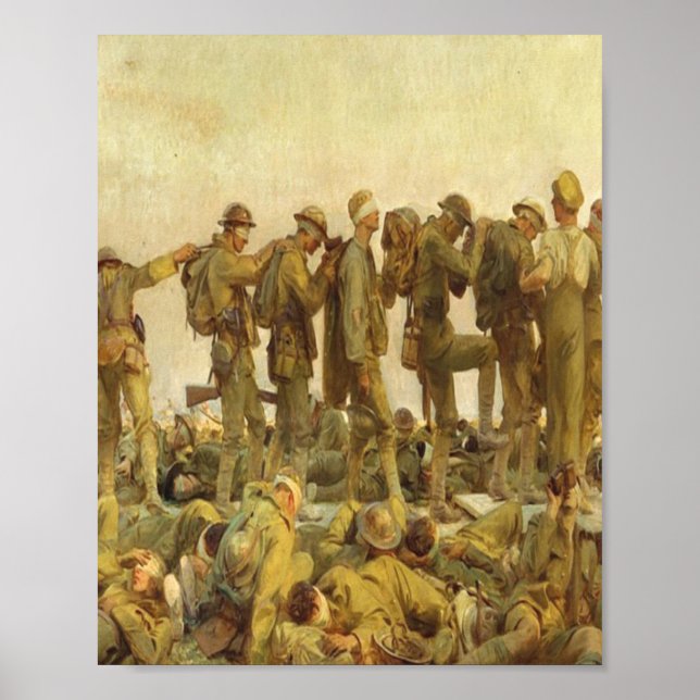 Gassed Painting by John Singer Sargent Poster (Vorne)
