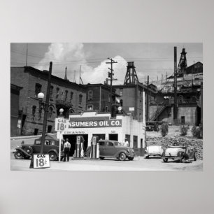 Gasstation, 1939 poster