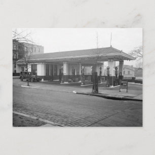 Gasstation Amoco, 1925 Postkarte