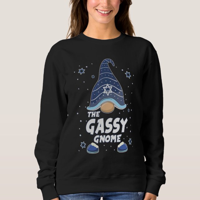 Gassy Gnome  Hanukkah Family Matching for men wome Sweatshirt (Vorderseite)