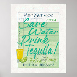 Gast Karo Empfang Rett Water Drink Tequila Salty Poster